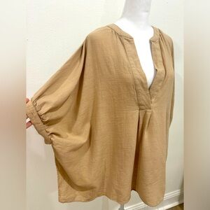 Talulah tan tunic top